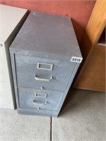 Gray 2 Dr. Metal File Cabinet 15x26.5x29"T