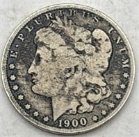 (JJ) 1900 o Silver Morgan 1 Dollar Coin