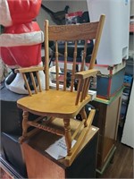Vtg. Childs Rocking Chair