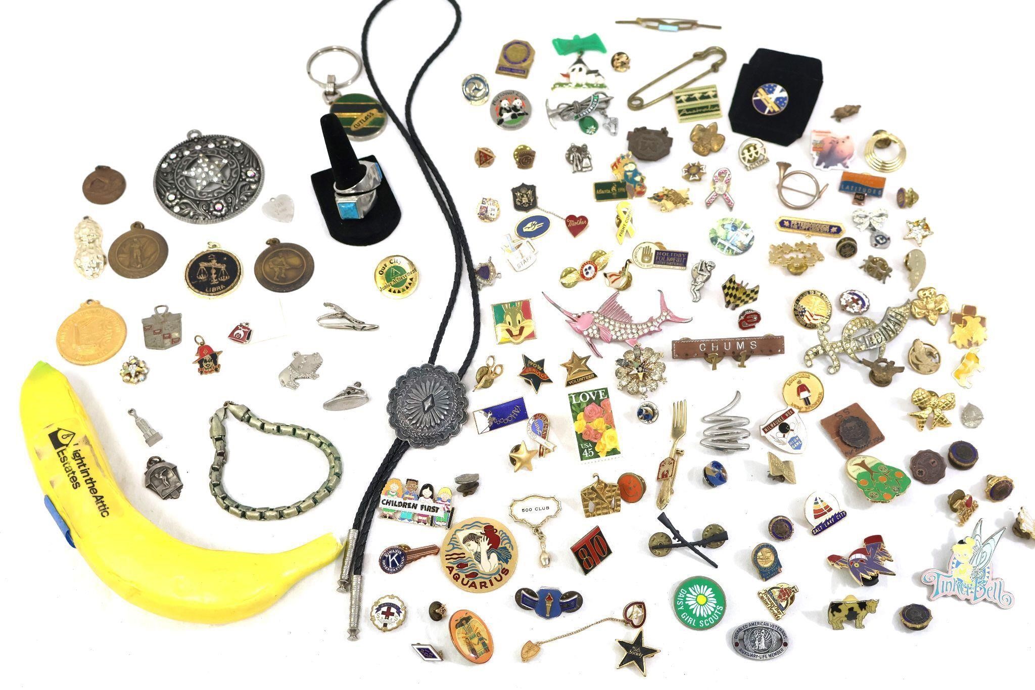 120 Charms,Pins,Bolo,Pendants,Rings,Key Chains+++