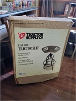 Cast Iron Tractor Seat Stool in Box
