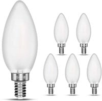 Dimmable LED Candelabra Bulb Warm White, 2700k 40W