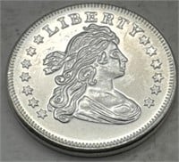 (JJ) Silver Round Liberty Bust 1oz Coin