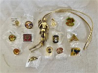 Masonic Shriner Bolo Tie and Pins
