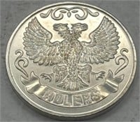 (JJ) Silver Round Adlers 1oz Coin