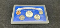 Display Of 5 Coins: Presidents Collection: