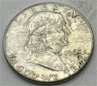 (KC) 1963d Silver Franklin Half Dollar Coin
