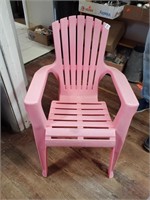 Pink Plastic Childs Chair
