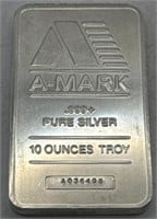 (KK) 10oz Silver Amark Bar
