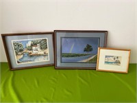 Framed Prints / Paintings, 1 signed