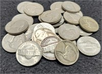 (26) Older Estate Jefferson Nickels inc/