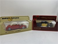 2 vintage Lesney Diecast cars yesteryear mint