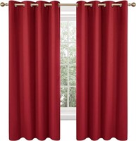 Deconovo Red Christmas Curtains, Thermal Drapes, S