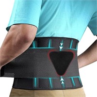 FEATOL Back Brace for Lower Back Pain, Breathable