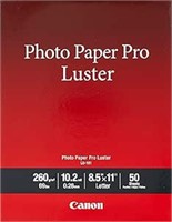 Canon LU-101 LTR Photo Paper Pro Luster (50 Sheets