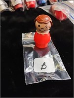 Vintage Red Lady Fisher-Price Little People