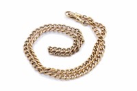 Antique 9ct rose gold fob chain (matinee)