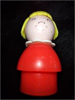 Vintage Red Girl Blonde Fisher-Price Little People