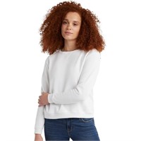 Hanes Women's EcoSmart Crewneck Sweatshirt, White,