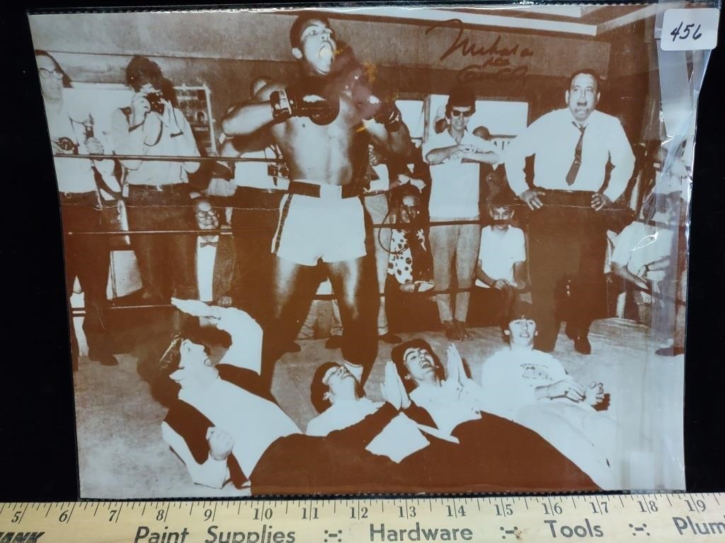 Muhammad Ali in Ring w/The Beatles Photo Print