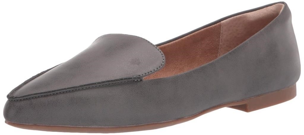 Amazon Essentials Women's Loafer Flat, Charcoal, 7