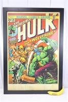Framed 2013 Marvel Hulk & Wolverine Poster