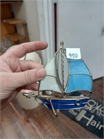 Stainglass 3-D Sailboat