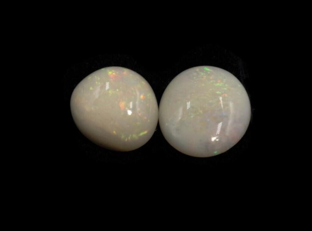 Two Australian white opals (19.60ct)