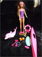 2018 Barbie Dolphin Magic Snorkel Doll