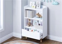 UTEX Kids Bookshelf, Wood Kids Toy Storage