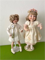Shirley Temple + Madame Alexander Porcelain Dolls