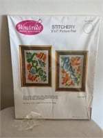 Vintage Wonder Art Love and Peace Stitchery Kit