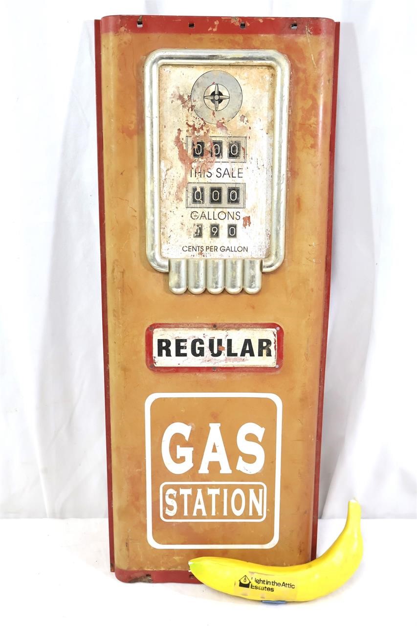 Vintage Metal GAS Station Display