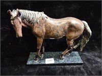 Metallic Resin 7" Horse Statue