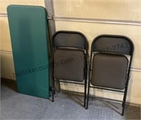 Folding Table & 2 Folding Chairs