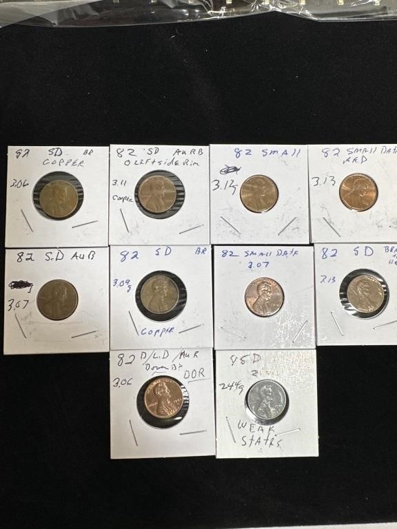 Large lot (10) of Pennies early 1900’s.