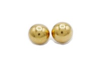 9ct Rose gold domed stud earrings