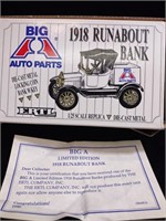 Ertl Big A Auto Parts 1918 Runabout Bank