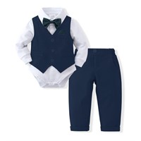 DISAUR Baby Boy Clothes Toddler Boy Outfits, 4PC G
