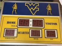 WVU scoreboard clock