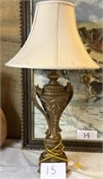 33" vintage metal decorative lamp