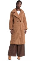 UGG Women's Gertrude Long Teddy Coat, Chestnut, S