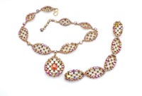 Christian Dior necklace & bracelet C.1950s