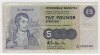Scotland 5 Pounds 1983 Circulated Fancy SN.SC1