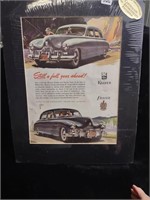 1947 Kaiser-Frazer Corporation Framed Ad w/COA