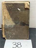 Antique elements of civil gov WV book; 1913