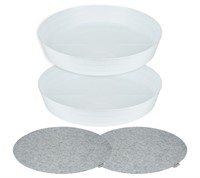 Garden Hour 20" Pack of 2 XL Plant Saucers for