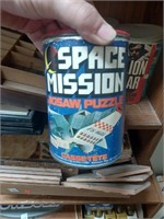 Vtg. Superman Puzzle Tin, Space Mission Puzzle