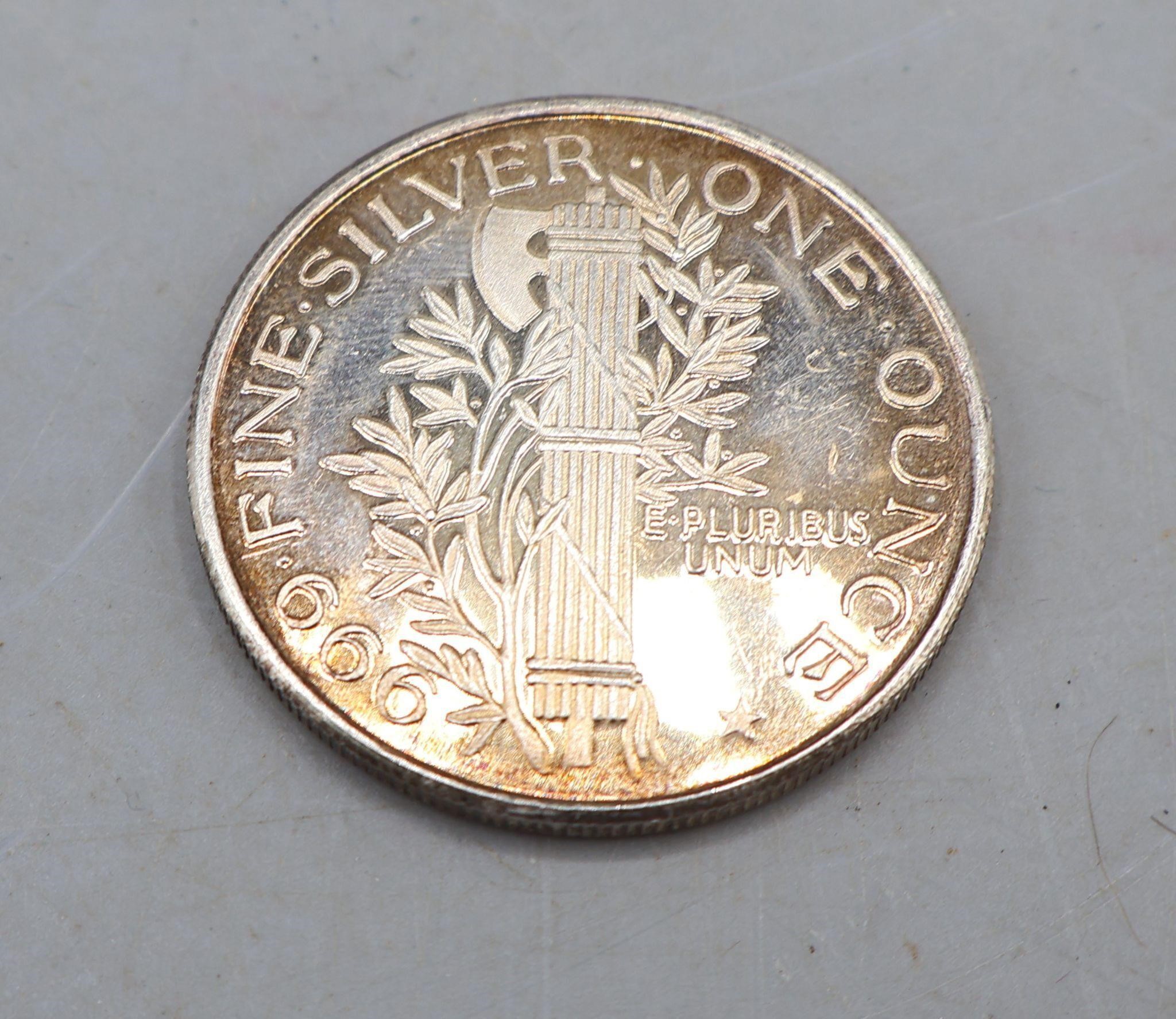 One OZ. Silver Liberty Coin