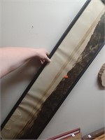 Long Vtg. Beach Picture- Black and White w/